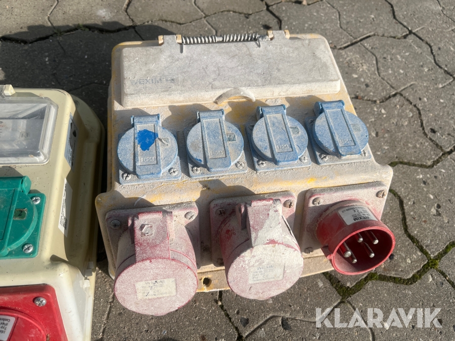 Byggestrøm tavler NST 5 styk