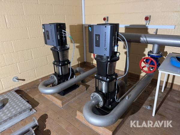 Vandværks pumpesystem Grundfos