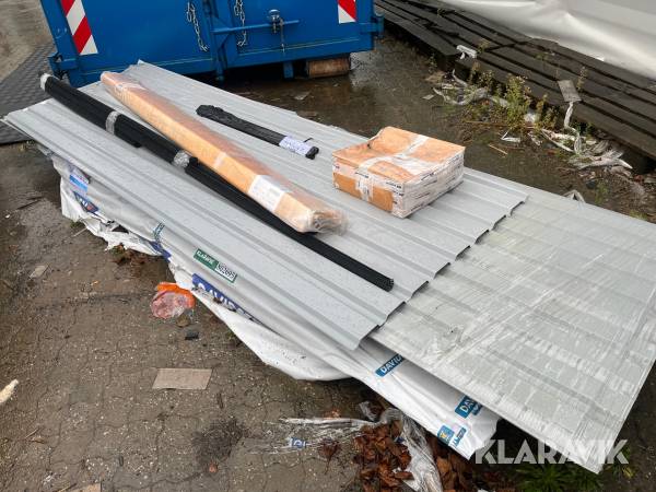 Tagplader Lindab med lidt tilbehør
