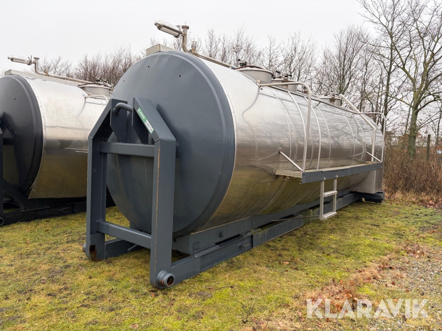 Mobiltank rustfrit stål 13000 liter