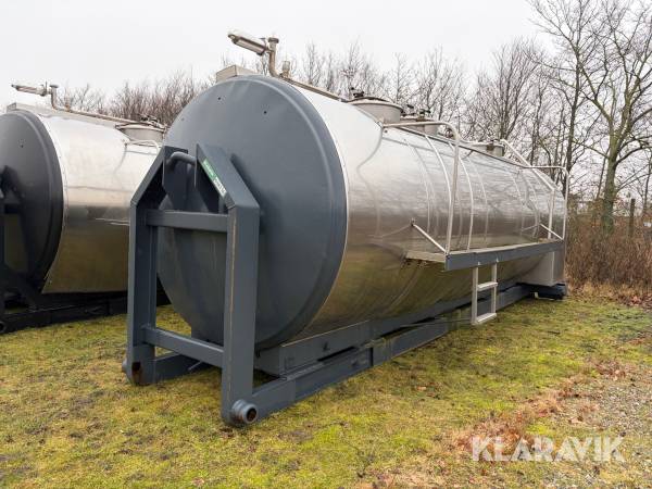 Mobiltank rustfrit stål 13000 liter