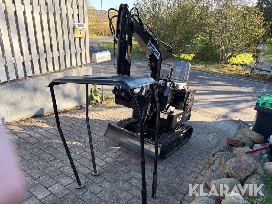 Gravemaskine Youert U12 med ekstra frontudstyr