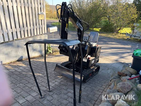 Gravemaskine Youert U12 med ekstra frontudstyr