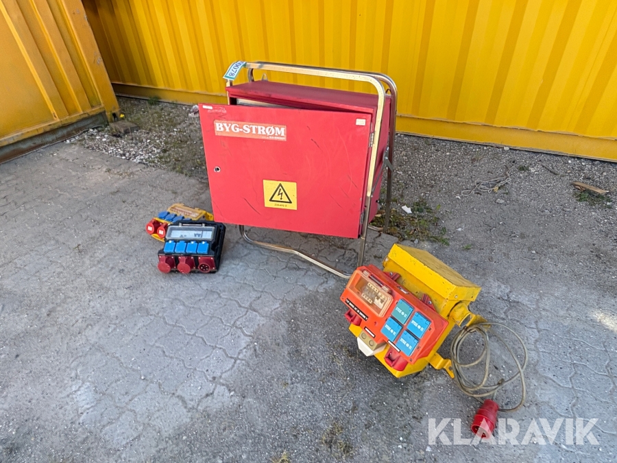 Byggestrømtavler 4 styk