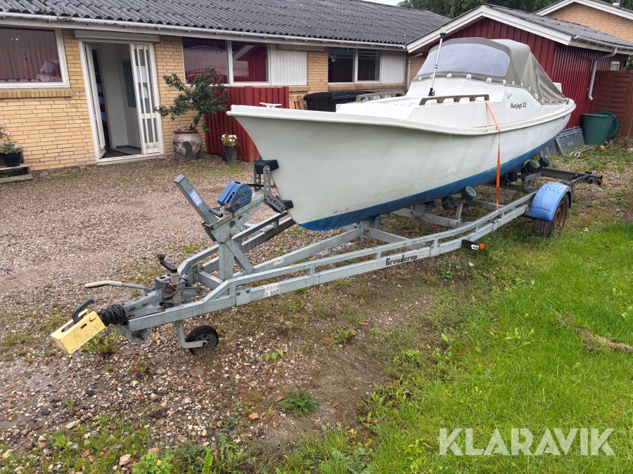Båd med trailer Havjagt 22