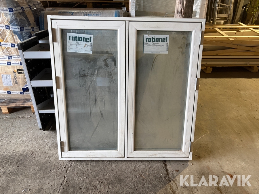 Vindue Rationel dannebrog 2 fags 1 styk