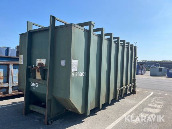 Container Europress IK27 til fastopstillet komprimator