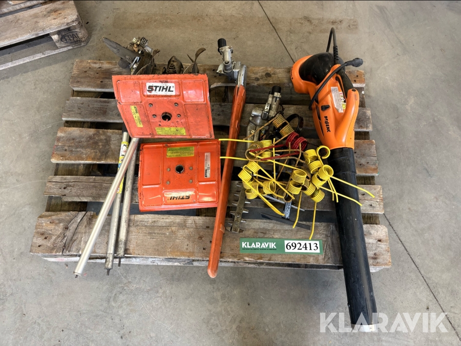 Diverse tilbehør til havemaskiner Stihl /Pellence