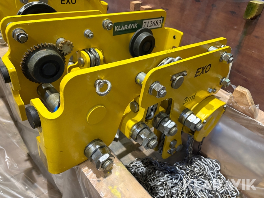 Løbekat med talje Exo 3 tons - med side og endeforskydning