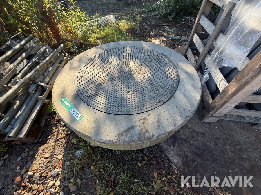 Betonbrønd med dæksel