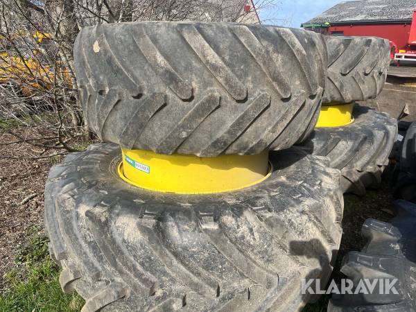 Tvillinghjul John Deere 1 sæt - 4styk 