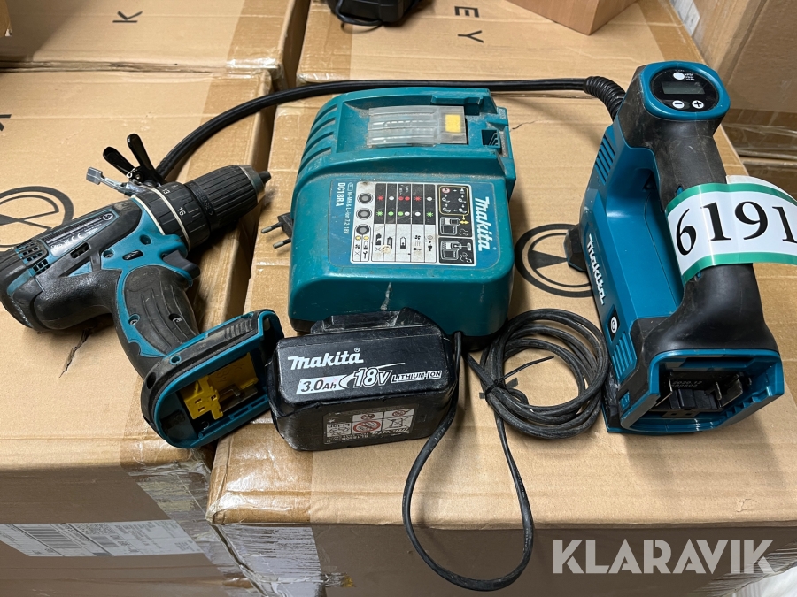 Skruemaskine og kompressor Makita