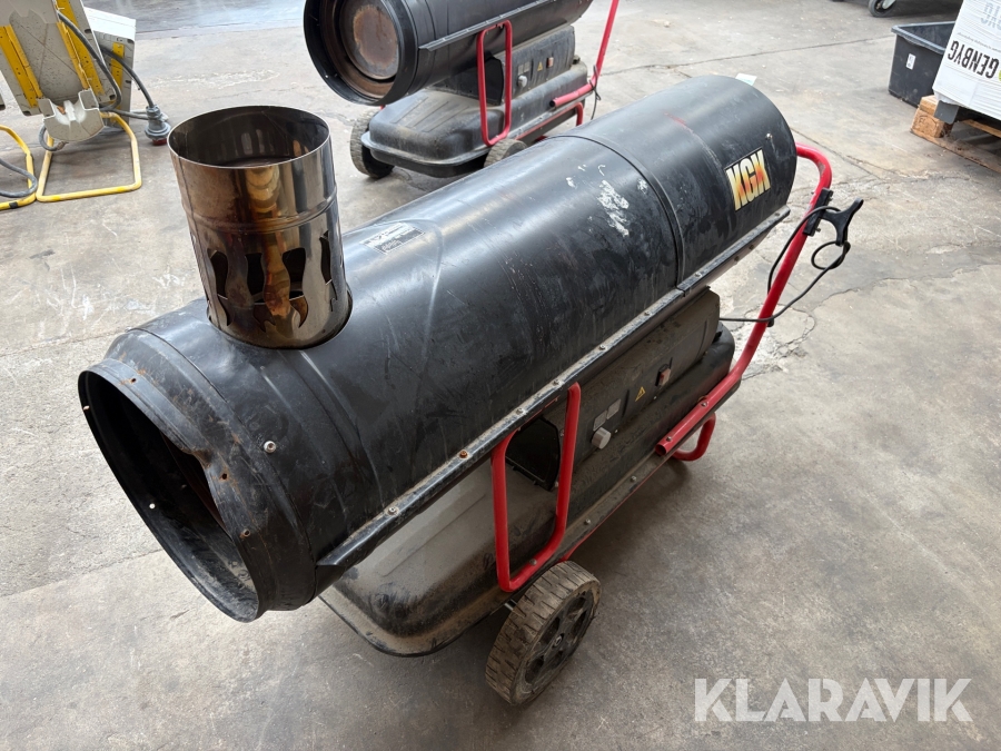 Varmekanon KGK 80 KW med skorsten