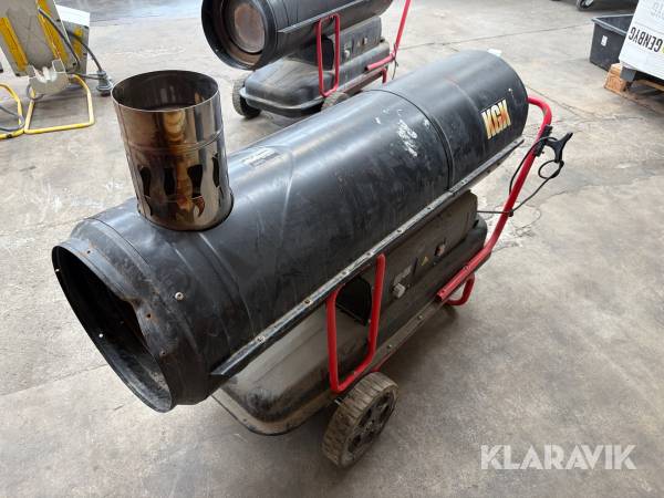 Varmekanon KGK 80 KW med skorsten
