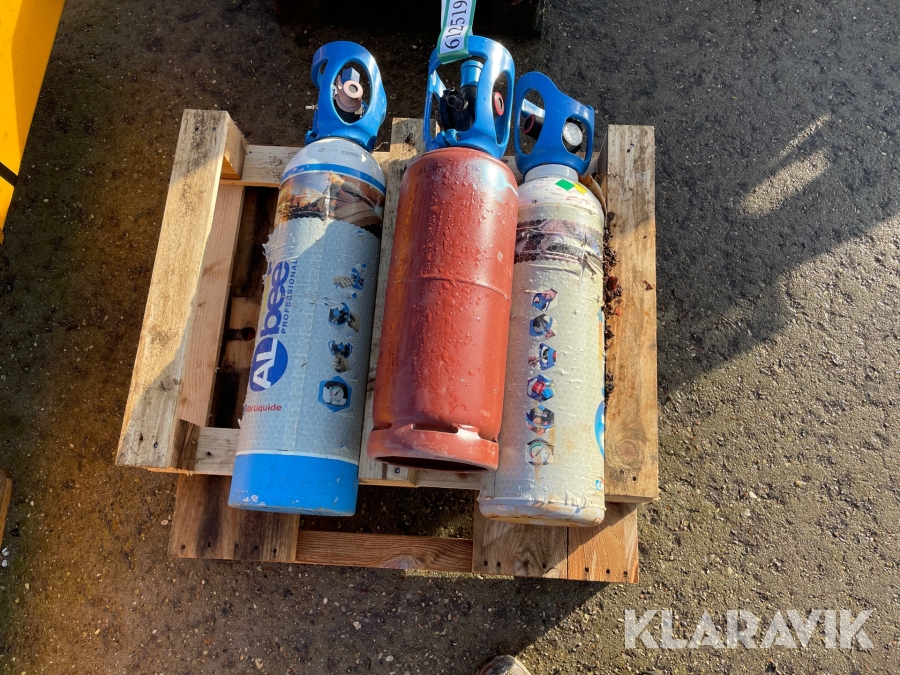 Gas og ilt flasker