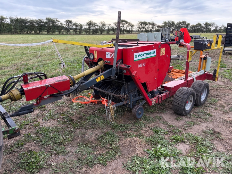 Rundballepresser med indpakker Pöttinger Mb60