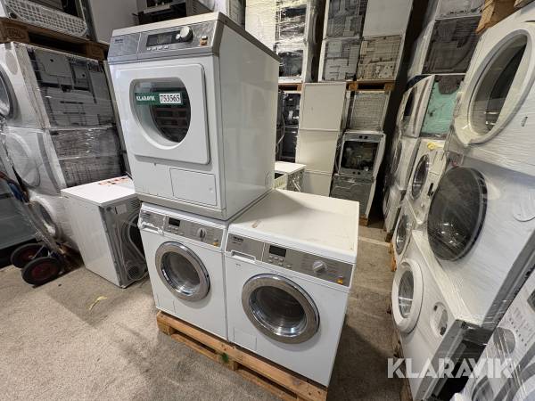 Industrivaskemaskiner og tørretumbler Miele PW5064 AV/PT7136 Vario - 3 styk