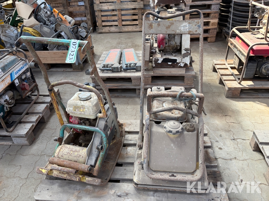 Pladevibratorer Wacker Neuson + Ammann Ukendt 2 styk