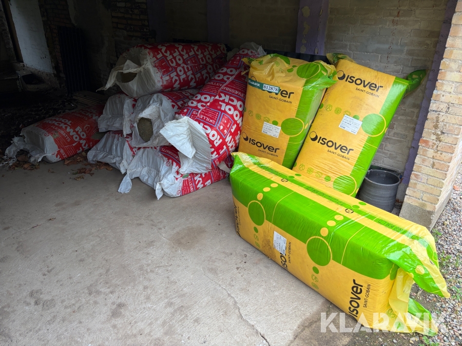 Assorterede isolering Rockwool/Isover - 10 poser