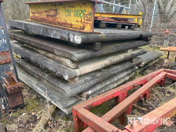 Beton støtteplader - 6 styks