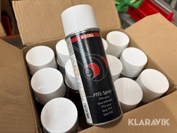 PTFE-sprey E-COLL - Smører- og glide middel - 12 styks