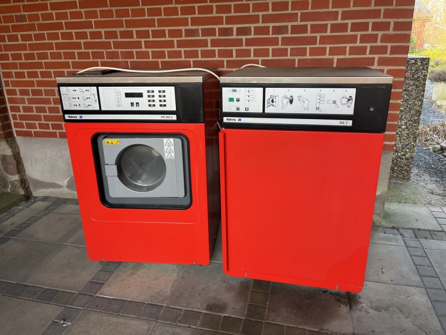 Industri vaskemaskine og tørretumbler