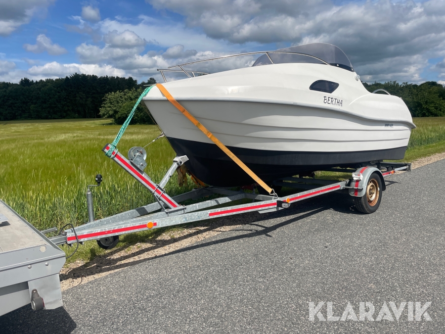 Båd Sport-yacht Flaming 430 med bådtrailer