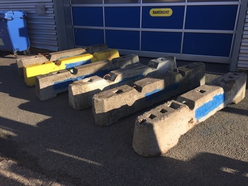 Beton autoværn 6 stk