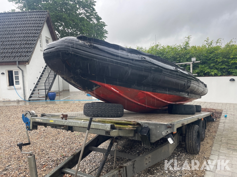 Ribbåd 20 fods med motor 200 HK