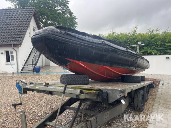 Ribbåd 20 fods med motor 200 HK