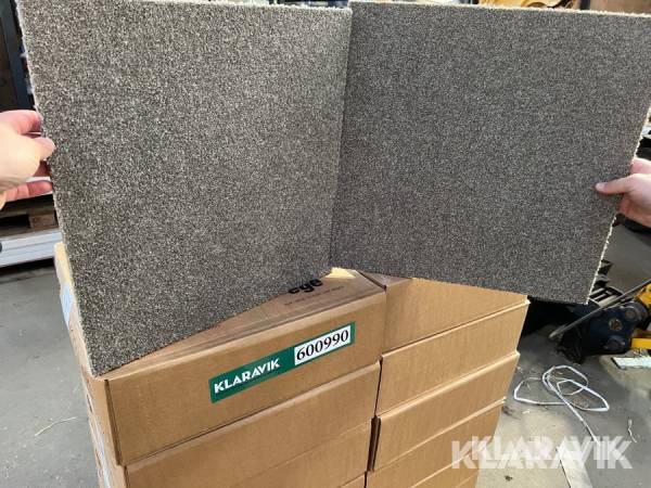 Tæppefliser Ege 49,7 m2  Grå