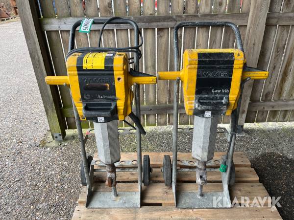 Brydehammer Wacker EH23/230 2 styk - med vogne