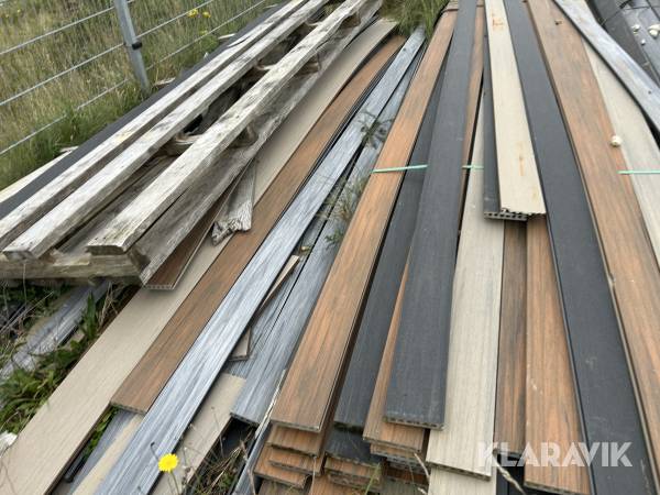 Terrassebrædder Kirkedal Komposit blandede farver og størrelser, 2. sortering