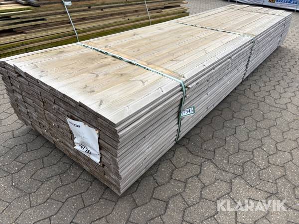 Trykempraneret terrassebrædder - 180 styks - 756 meter