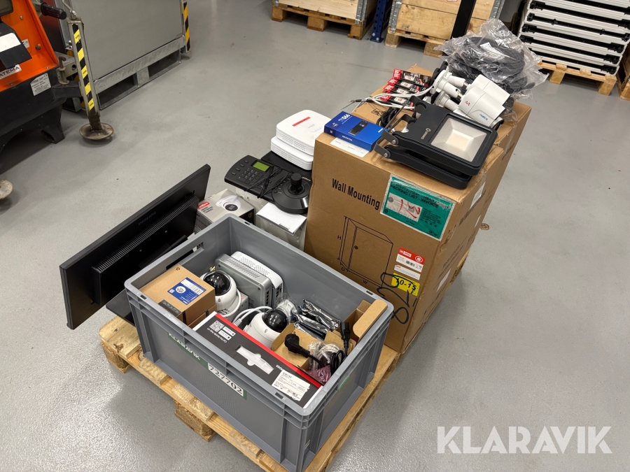 Assorteret overvågningsudstyr - 1 palle