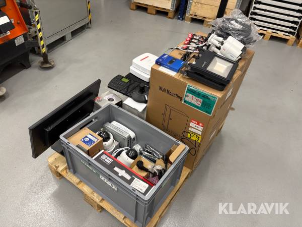 Assorteret overvågningsudstyr - 1 palle