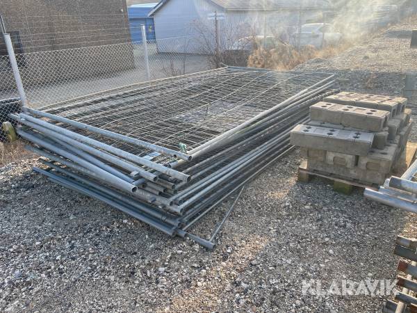 Byggeplads hegn med fødder 21styk