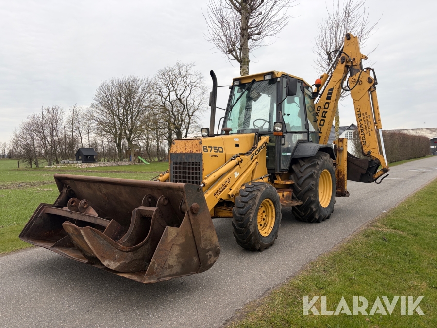 Rendegraver Ford 675D Turbo med skovlpakke
