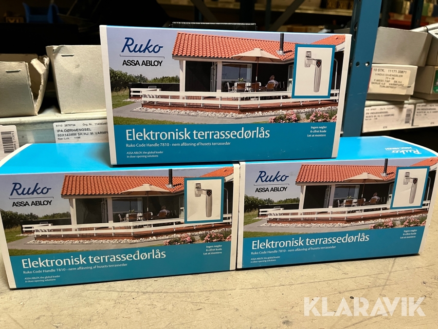 Ruko 3 stk venstre 7810 kode håndtag, Rødovre, Klaravik aukt
