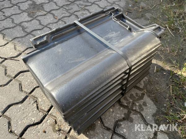 Tegl Tagsten ABC Modena sort 3 1/2 palle