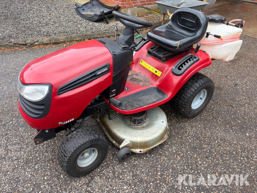 Plæneklipper Craftsman DLS3500 havetraktor med sprøjte og sneskraber