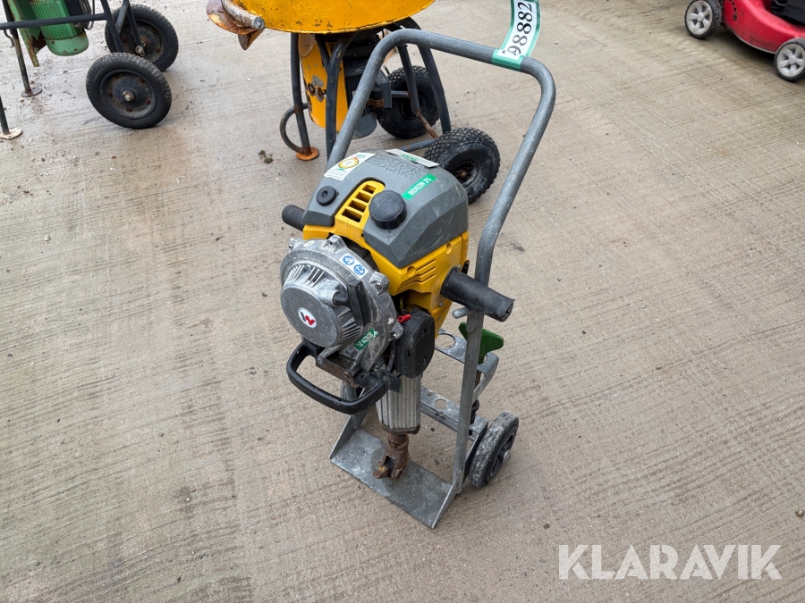 Borehammer med vogn Wacker Neuson