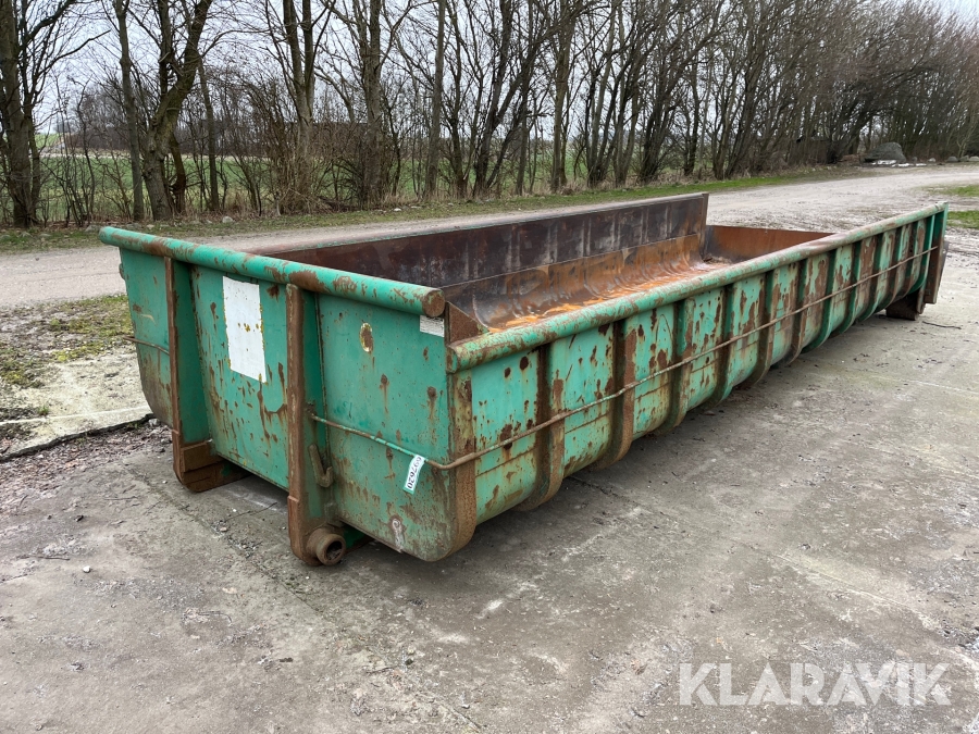 Container til wirehejs Miljø-Art med hydraulisk bagsmæk