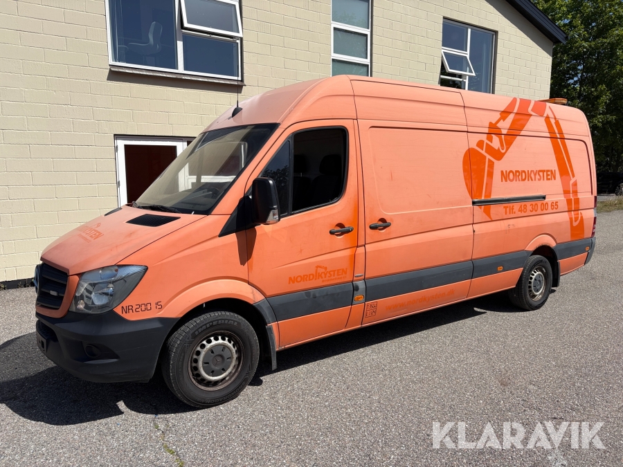 Varebil MERCEDES-BENZ SPRINTER 316 CDI KASSEVOGN LANG