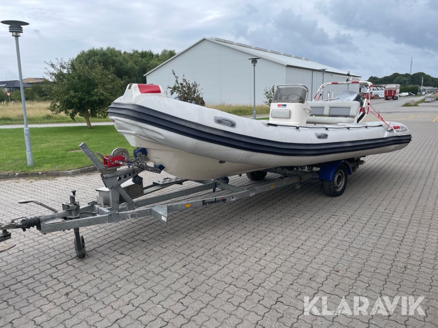 RIB Båd Valiant V-620 med bådtrailer