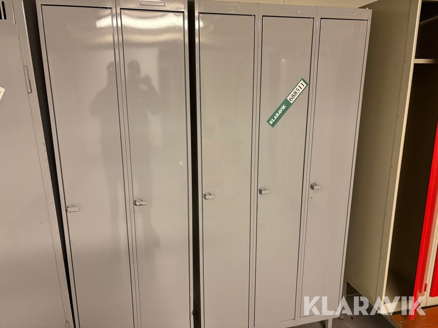 Omklædningsskabe 3 sektioner