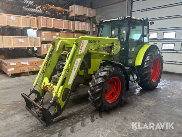Traktor Claas 340 Axos med frontlæsser
