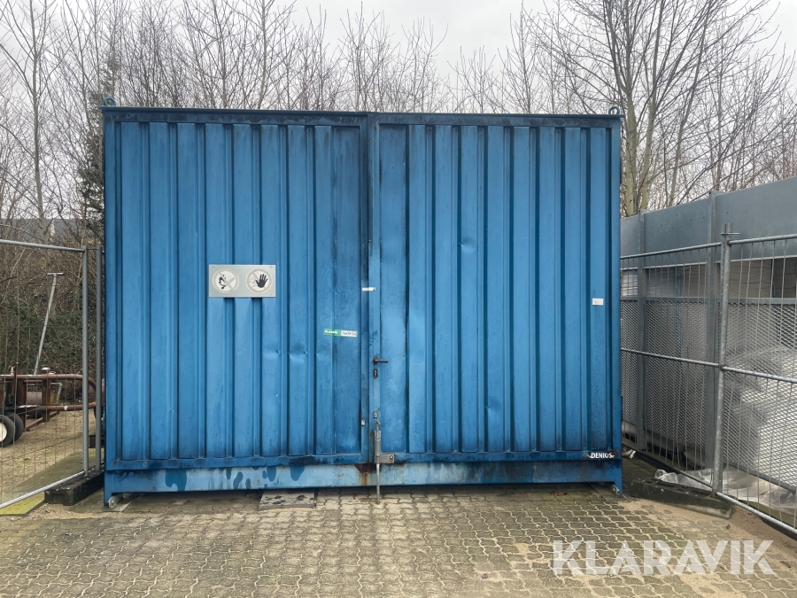 Container Denios 2A 414 OTE med tromle vender
