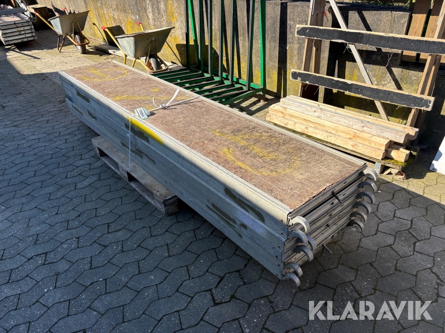 Stilladsplanker Jumbo Stillads - 6 styk af 3 meter
