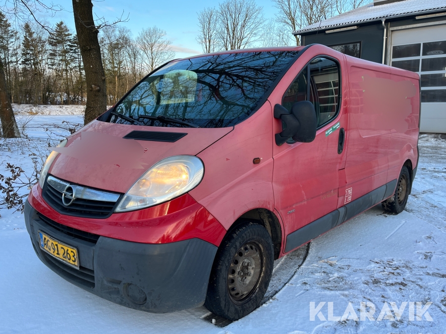 Kassebil Opel Vivaro